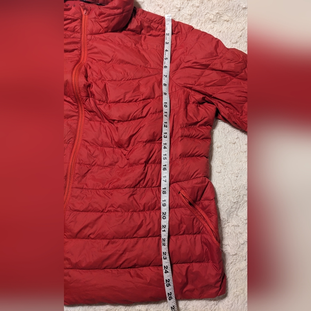 Lands' End Bright Red Lightweight Down Filled Puffer Jacket sz 2X - Picture 10 of 13